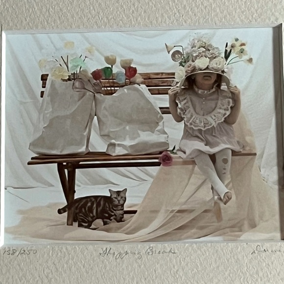 Hand Colored Limited Edition Norm Darwish “Shopping Break” Black & White Photo - Picture 7 of 7